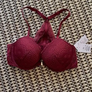 Auden Berry Red Bra 34C NWT
